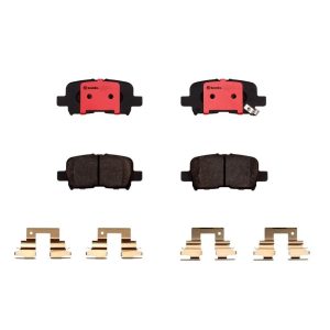 Brembo Brake Pad, Nao, Fmsi Number D865-7740, Ceramic, Set of 4, With Hardware – P28057N