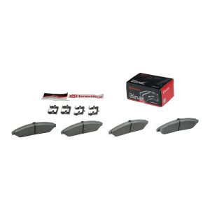 Brembo Brake Pad, Nao, Fmsi Number D1280-8396, Ceramic, Set of 4, With Hardware – P28060N