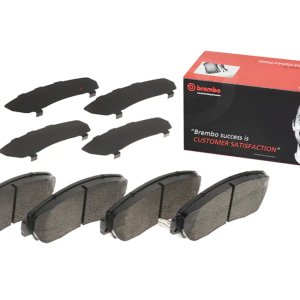 Brembo Brake Pad, Prime Line, Fmsi Number D1089-7994/ D1521-7994, Low-Metallic, Set of 4 – P28068