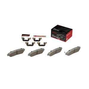 Brembo Brake Pad, Nao, Fmsi Number D1521-7994, Ceramic, Set of 4, With Hardware – P28068N
