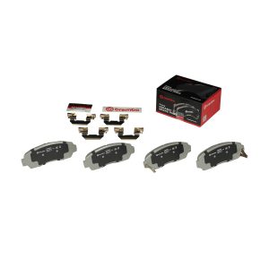 Brembo Brake Pad, Nao, Fmsi Number D1521-7994, Ceramic, Set of 4, With Hardware – P28068N