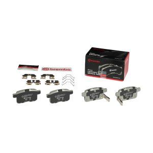 Brembo Brake Pad, Nao, Fmsi Number D1336-8447, Ceramic, Set of 4, With Hardware – P28072N