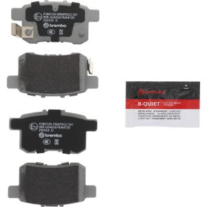 Brembo Brake Pad, Nao, Fmsi Number D1336-8447, Ceramic, Set of 4, With Hardware – P28072N