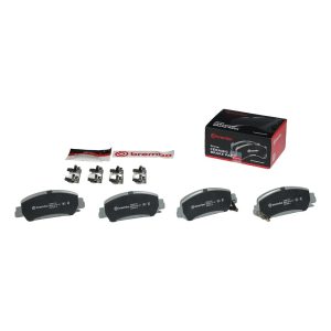 Brembo Brake Pad, Nao, Fmsi Number D1654-8883, Ceramic, Set of 4, With Hardware – P28077N