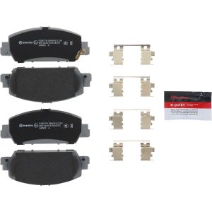 Brembo Brake Pad, Nao, Fmsi Number D1654-8883, Ceramic, Set of 4, With Hardware – P28077N