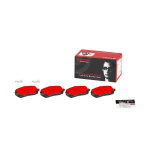 Brembo Brake Pad, Nao, Fmsi Number D1724-8397, Ceramic, Set of 4, With Hardware – P28088N