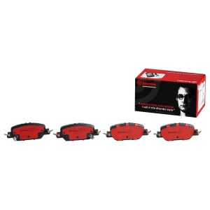 Brembo Brake Pad, Nao, Fmsi Number D2037-9268, Ceramic, Set of 4, With Hardware – P28097N