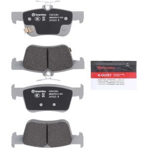 Brembo Brake Pad, Nao, Fmsi Number D2102-9106, Ceramic, Set of 4, With Hardware – P28103N
