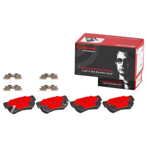Brembo Brake Pad, Nao, Fmsi Number D863-7688, Ceramic, Set of 4, With Hardware – P30014N