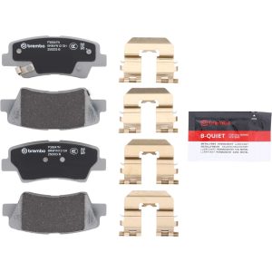 Brembo Brake Pad, Nao, Fmsi Number D1313-8428, Ceramic, Set of 4, With Hardware – P30047N