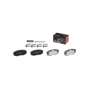 Brembo Brake Pad, Nao, Fmsi Number D1447-8615, Ceramic, Set of 4, With Hardware – P30055N