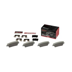 Brembo Brake Pad, Nao, Fmsi Number D1387-8496, Ceramic, Set of 4, With Hardware – P30063N