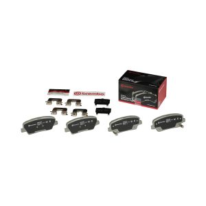 Brembo Brake Pad, Nao, Fmsi Number D1387-8496, Ceramic, Set of 4, With Hardware – P30063N