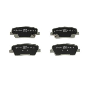 Brembo Brake Pad, Nao, Fmsi Number D1387-8496, Ceramic, Set of 4, With Hardware – P30063N