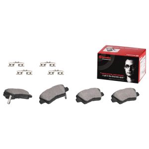 Brembo Brake Pad, Nao, Fmsi Number D1444-8595, Ceramic, Set of 4, With Hardware – P30066N