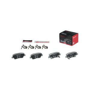 Brembo Brake Pad, Nao, Fmsi Number D1594-8428, Ceramic, Set of 4, With Hardware – P30067N