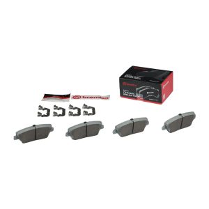 Brembo Brake Pad, Nao, Fmsi Number D1432-8549, Ceramic, Set of 4, With Hardware – P30070N