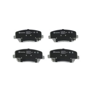Brembo Brake Pad, Nao, Fmsi Number D1432-8549, Ceramic, Set of 4, With Hardware – P30070N