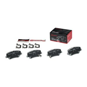 Brembo Brake Pad, Nao, Fmsi Number D1432-8549, Ceramic, Set of 4, With Hardware – P30070N