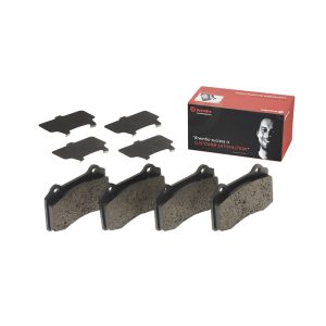 Brembo Brake Pad, Fmsi Number D1270-8805/ D1428-8545, Low-Metallic, Set of 4 – P30074