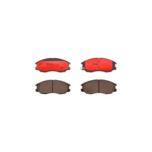 Brembo Brake Pad, Nao, Fmsi Number D1097-8201, Ceramic, Set of 4, With Hardware – P30078N