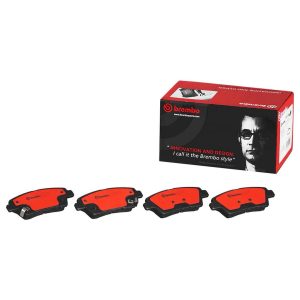 Brembo Brake Pad, Nao, Fmsi Number D1551-8761, Ceramic, Set of 4, With Hardware – P30079N