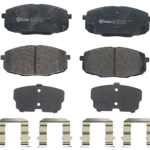 Brembo Brake Pad, Prime Line, Fmsi Number D2035-8505/ D2094-8505, Low-Metallic, Set of 4, With Mounting Hardware – P30099