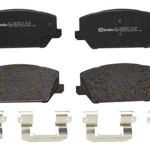 Brembo Brake Pad, Fmsi Number D2211-9451, Low-Metallic, Set of 4, With Hardware – P30102