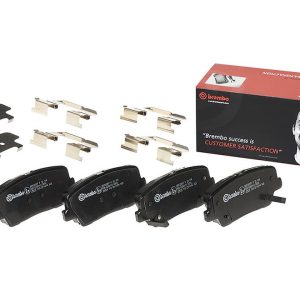 Brembo Brake Pad, Fmsi Number D1816-8524, Low-Metallic, Set of 4, With Hardware – P30104