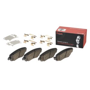 Brembo Brake Pad, Fmsi Number D2117-9352, Low-Metallic, Set of 4, With Hardware – P30108