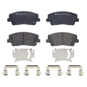 Brembo Brake Pad, Fmsi Number D2117-9352, Low-Metallic, Set of 4, With Hardware – P30108