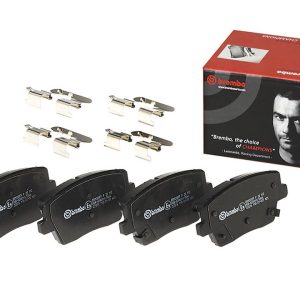 Brembo Brake Pad, Fmsi Number D2212-9452, Low-Metallic, Set of 4, With Hardware – P30112