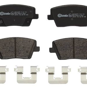Brembo Brake Pad, Fmsi Number D2212-9452, Low-Metallic, Set of 4, With Hardware – P30112