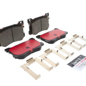 Brembo Brake Pad, Nao, Fmsi Number D2101-9030, Ceramic, Set of 4, With Brake Lubricant/ Pad Wear Sensor/ Mounting Hardware – P30131N