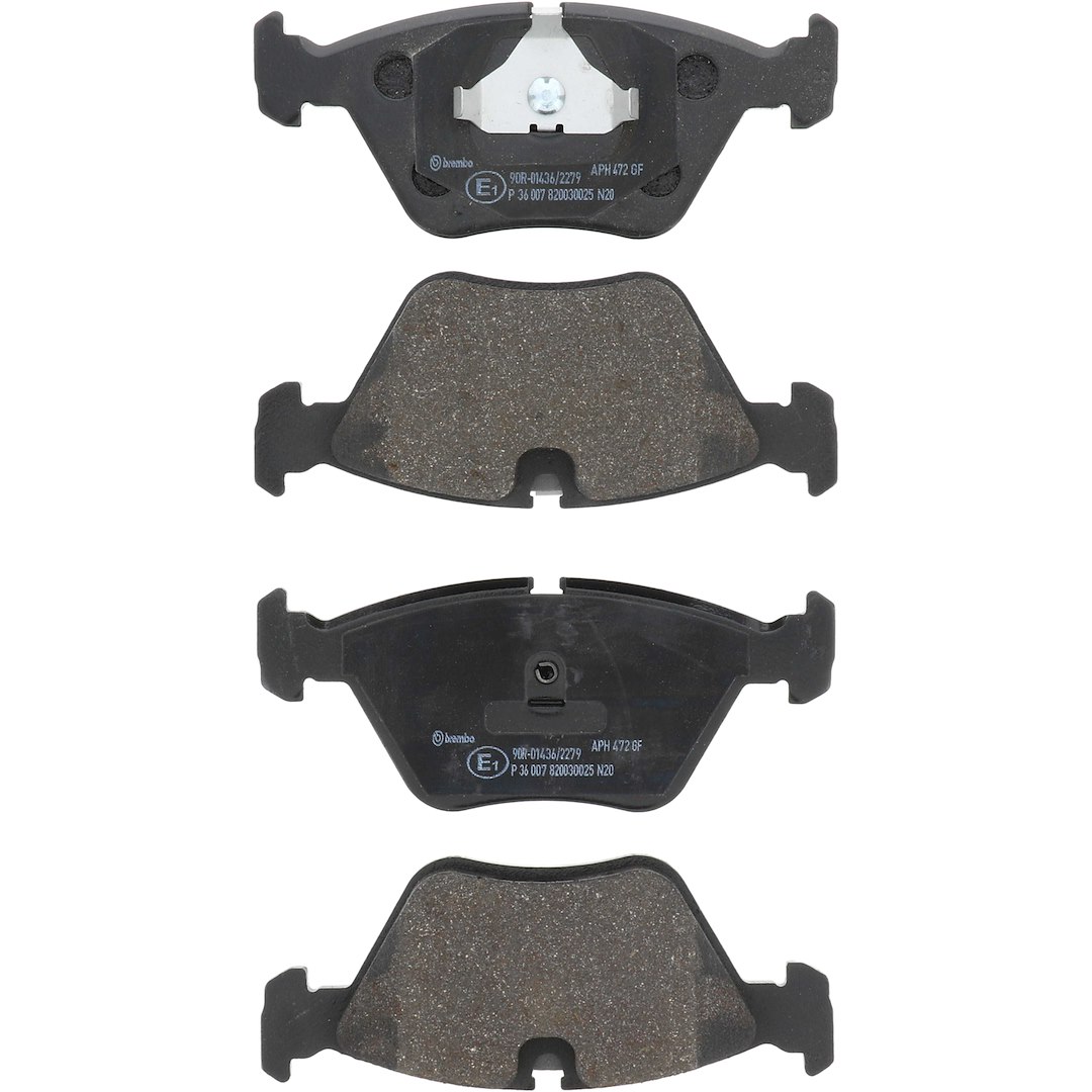 Brembo Brake Pad, Fmsi Number D394-7395, Low-Metallic, Set of 4 – P36007