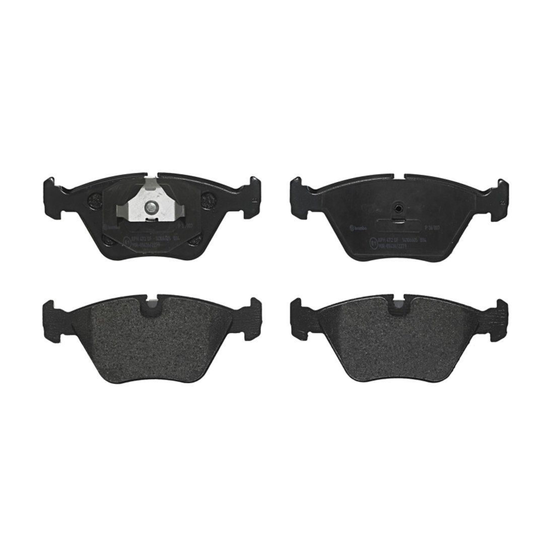Brembo Brake Pad, Fmsi Number D394-7395, Low-Metallic, Set of 4 – P36007