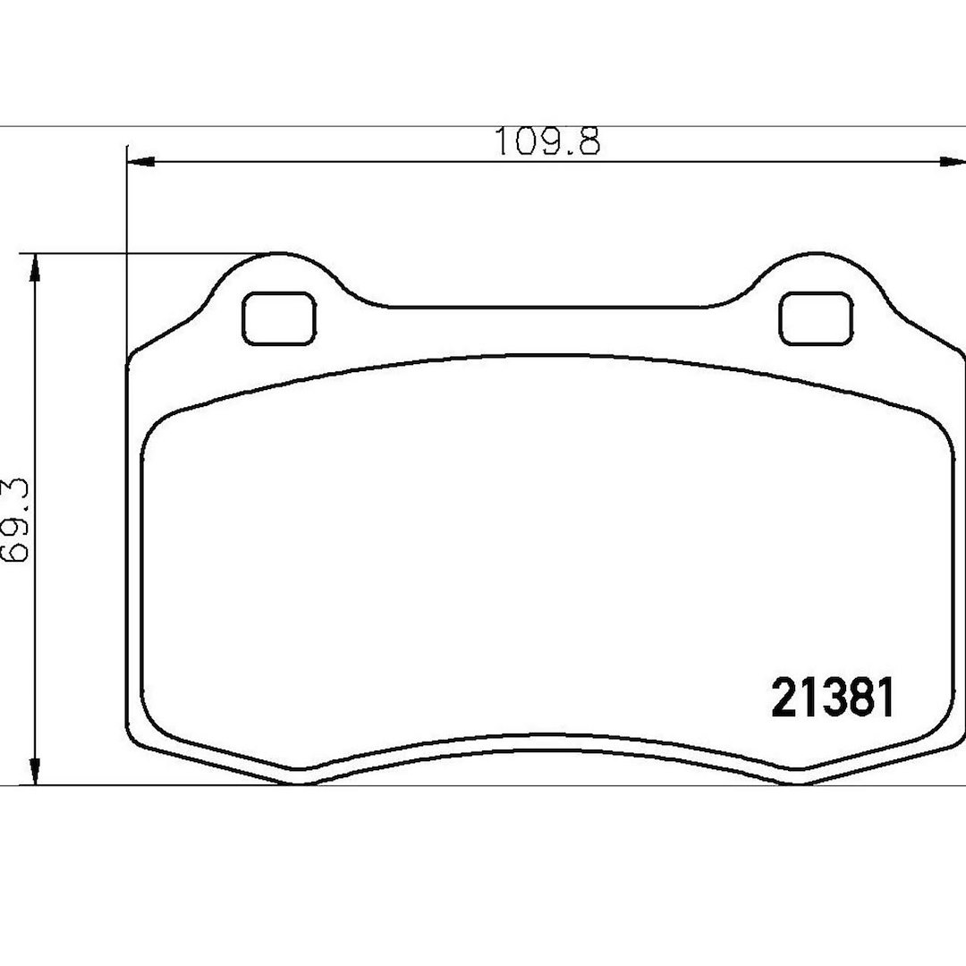 Brembo Brake Pad, Fmsi Number D592-7831, Low-Metallic, Set of 4 – P36020