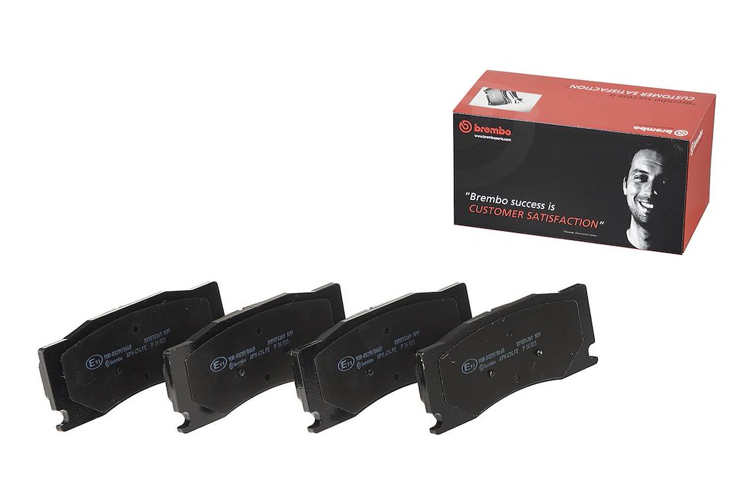 Brembo Brake Pad, Fmsi Number D1355-8464, Low-Metallic, Set of 4 – P36023