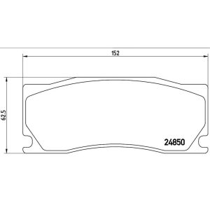 Brembo Brake Pad, Fmsi Number D1355-8464, Low-Metallic, Set of 4 – P36023