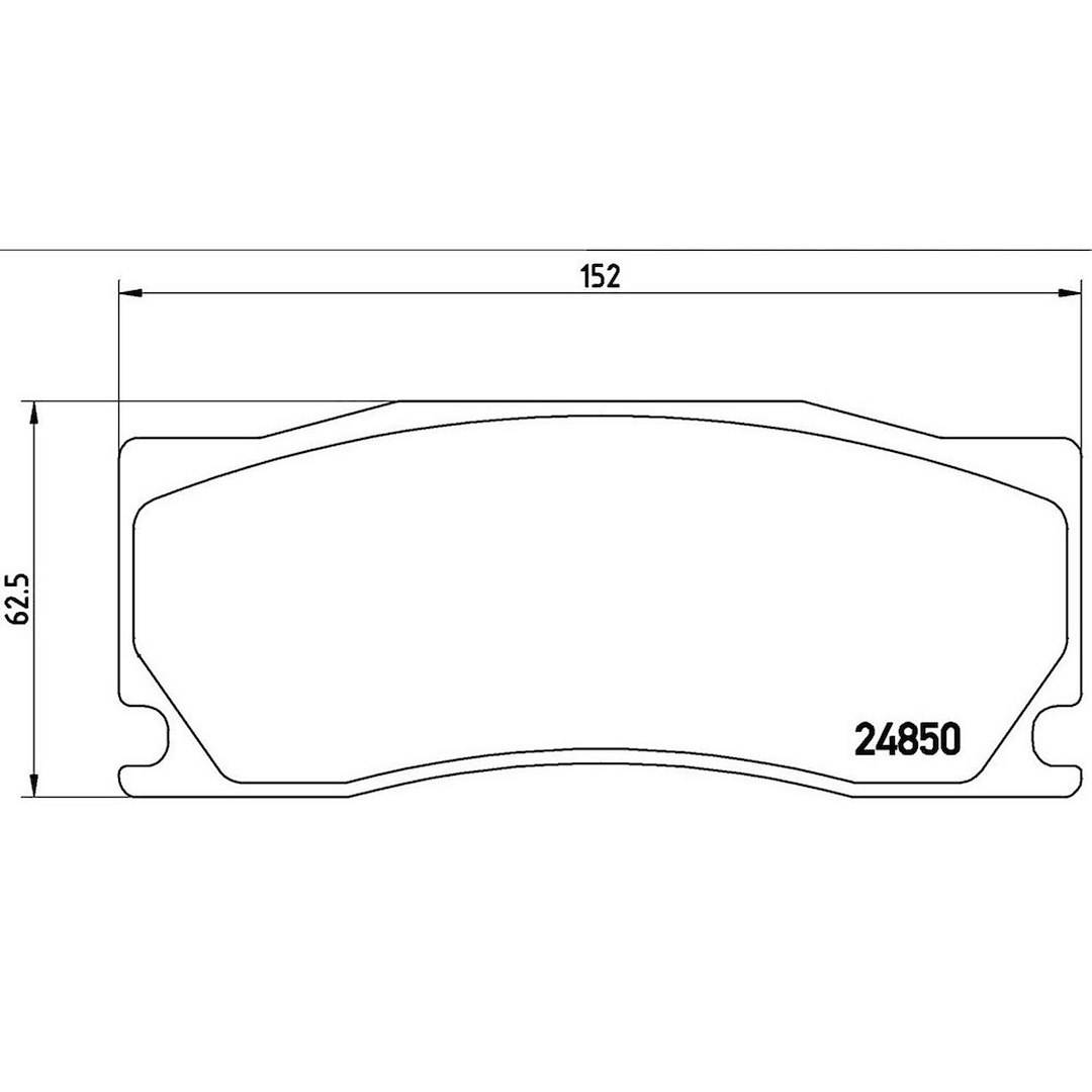 Brembo Brake Pad, Fmsi Number D1355-8464, Low-Metallic, Set of 4 – P36023