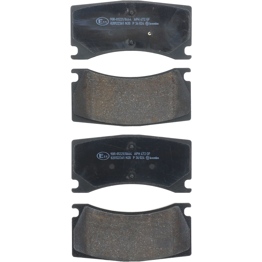 Brembo Brake Pad, Fmsi Number D1356-8465, Low-Metallic, Set of 4 – P36024