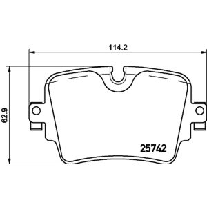 Brembo Brake Pad, Fmsi Number D1753-8981, Low-Metallic, Set of 4 – P36033