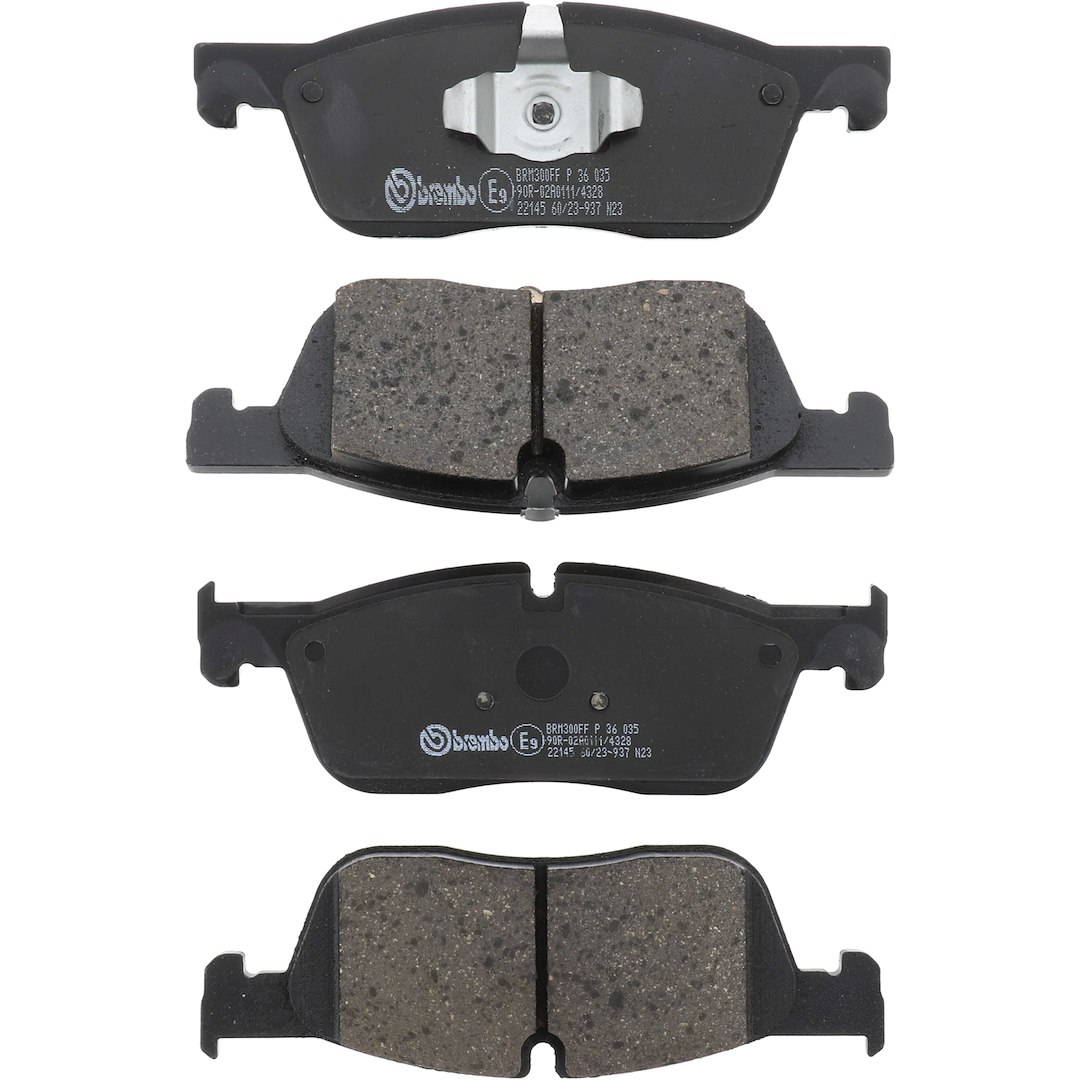 Brembo Brake Pad, Fmsi Number D1838-9089, Low-Metallic, Set of 4 – P36035