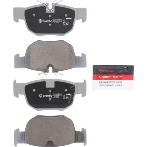 Brembo Brake Pad, Nao, Ceramic, Set of 4, With Brake Lubricant – P36039N