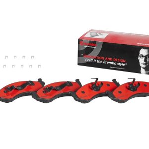 Brembo Brake Pad, Nao, Fmsi Number D477-7358A, Ceramic, Set of 4, With Hardware – P37004N