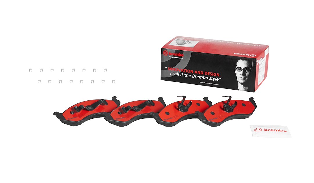 Brembo Brake Pad, Nao, Fmsi Number D477-7358A, Ceramic, Set of 4, With Hardware – P37004N