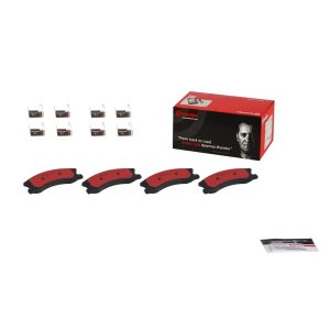 Brembo Brake Pad, Nao, Fmsi Number D945-7846, Ceramic, Set of 4, With Hardware – P37008N