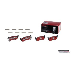 Brembo Brake Pad, Nao, Fmsi Number D981-7863, Ceramic, Set of 4, With Hardware – P37009N