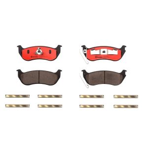 Brembo Brake Pad, Nao, Fmsi Number D981-7863, Ceramic, Set of 4, With Hardware – P37009N