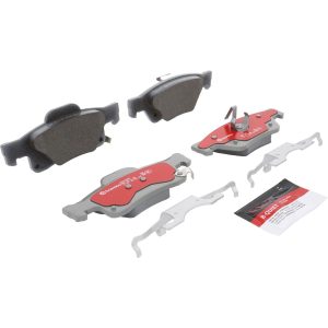 Brembo Brake Pad, Xtra Severe Duty, Fmsi Number D1498-8698, Ceramic, Set of 4, With Pad Wear Sensor/ Pad Shims/ Brake Lubricant – P37016SD